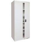 46 x 24 x 78" (Light Gray) - Transport Cabinet with Doors - Industrial Tool & Supply