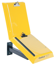 Yellow Wall Mount Data Control Workstand - Industrial Tool & Supply