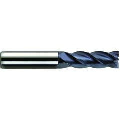 5/8" Dia. - 1-1/4" LOC - 3-1/2" OAL - 4 FL Carbide S/E HP End Mill-nACo - Industrial Tool & Supply