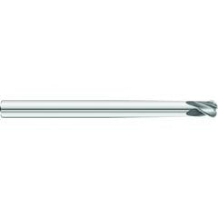 3/16 x 1/4 x 3/8 x 2-1/2 OAL .047 C/R 4 Flute Necked Carbide End Mill - Round Shank-TiAlN Coated - Industrial Tool & Supply