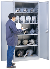 36 x 21 x 78'' (Dove Gray or Putty) - Full Height Storage Cabinet - Industrial Tool & Supply