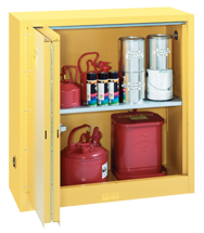 Flammable Liqiuds Storage Cabinet - #5441N 43 x 18 x 44'' (2 Shelves) - Industrial Tool & Supply