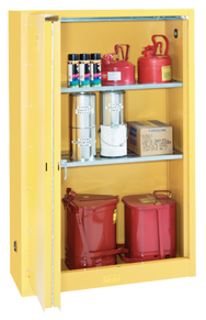 Flammable Liqiuds Storage Cabinet - #5445N 43 x 18 x 65'' (3 Shelves) - Industrial Tool & Supply