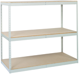 60 x 24" (4 Shelves) - Double-Rivet Flanged Beam Shelving Section - Industrial Tool & Supply