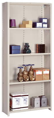 36 x 24 x 84'' - Closed Style Box "W" 18-Gauge Add-On Shelving Unit - Industrial Tool & Supply