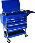 5 Drawer Locking Service Cart 30" L x 16" W x 41" H - Industrial Tool & Supply