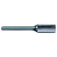 1.6mm EdgeHog Cyl Flat End Miniature Carbide Bur SA-41M-D Std Alt Diamond (Double) - Industrial Tool & Supply