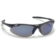 Safety Glasses - Blue Mirror Lens, Black Frame, Avante - Industrial Tool & Supply