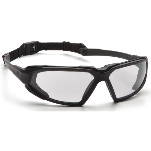 Safety Glasses - Black Frame, Clear Fog Free Lens - Industrial Tool & Supply