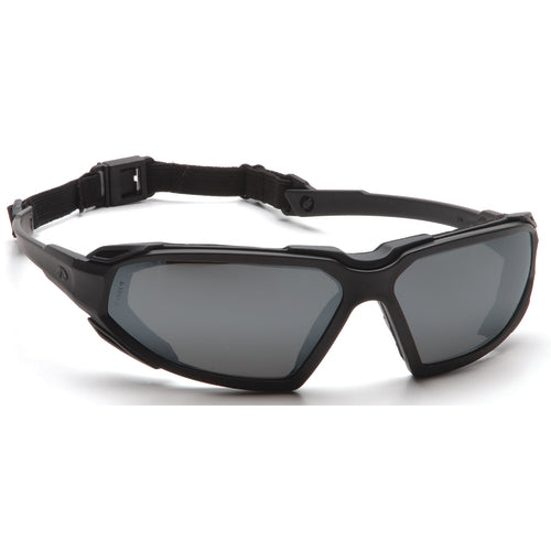 Safety Glasses - Black Frame, Gray Fog Free Lens - Industrial Tool & Supply