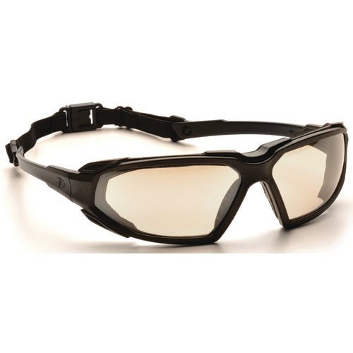 Safety Glasses - Black Frame, I/O Mirror Fog Free Lens - Industrial Tool & Supply
