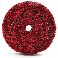 Shur-brite 6″ × 1/2″ × 1/2″ Red Arbor Mounted Stripping Wheel, XCRS