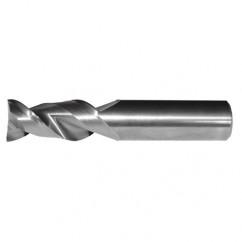 1/2x1/2x1-1/4x3 2FL Square Carbide End Mill-Round Shank-Uncoated - Industrial Tool & Supply