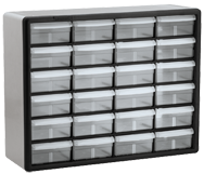 15-13/16 x 6-3/8 x 20'' (24 Compartments) - Plastic Modular Parts Cabinet - Industrial Tool & Supply