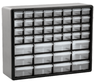 15-13/16 x 6-3/8 x 20'' (44 Compartments) - Plastic Modular Parts Cabinet - Industrial Tool & Supply