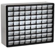 15-13/16 x 6-3/8 x 20'' (64 Compartments) - Plastic Modular Parts Cabinet - Industrial Tool & Supply