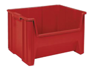 19 x 15-1/4 x 12'' - Red Stak-N-Store Bin - Industrial Tool & Supply