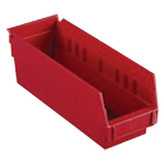 4 1/8″ × 23 5/8″ × 4″ - Red Economy Shelf Bin - Industrial Tool & Supply