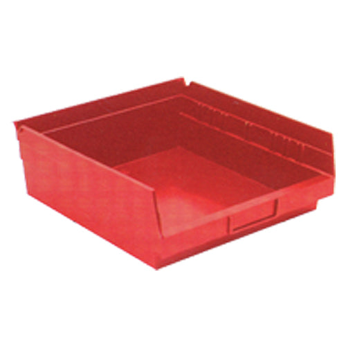 11 1/8″ × 11 5/8″ × 4″ - Red Economy Shelf Bin - Industrial Tool & Supply