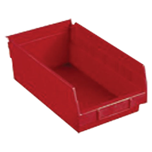 11 1/8″ × 17 7/8″ × 4″ - Red Economy Shelf Bin - Industrial Tool & Supply