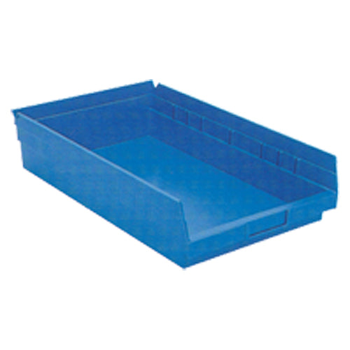 11 1/8″ × 17 7/8″ × 4″ - Blue Economy Shelf Bin - Industrial Tool & Supply