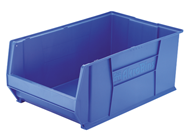 12-3/8" x 20" x 6" - Blue Stackable Bins - Industrial Tool & Supply