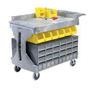 Large Pro Tool Storage Cart - #30936G Gray - Industrial Tool & Supply