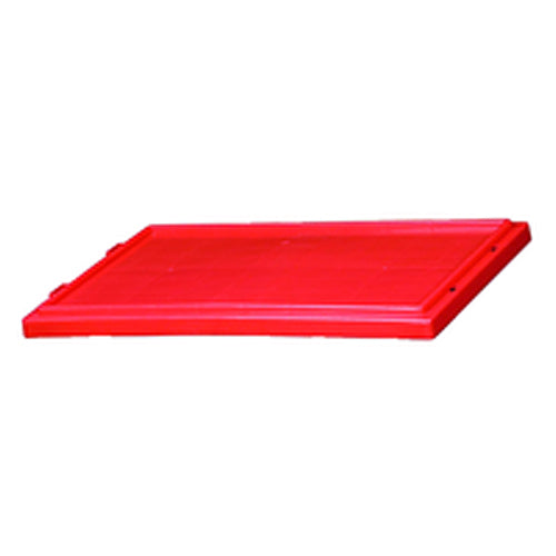 Red Lid for use with Akro Nest-Stack Tote 35–190 - Industrial Tool & Supply