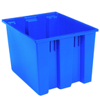 19-1/2 x 15-1/2 x 13" --Blue Nest-Stack-Tote Box - Industrial Tool & Supply