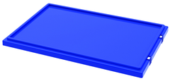 Blue Lid for use with Akro Nest-Stack Tote 35-300 - Industrial Tool & Supply