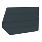 18" x 11" - Black 6-Pack Bin Dividers for use with Akro Stackable Bins - Industrial Tool & Supply