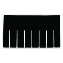 6-Pack - Black - Long Bin Dividers for use with Akro-Grid Container 33-166 - Industrial Tool & Supply