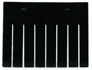 Black 6-Pack Long Bin Dividers for use with Akro-Grid Container 33-168 - Industrial Tool & Supply