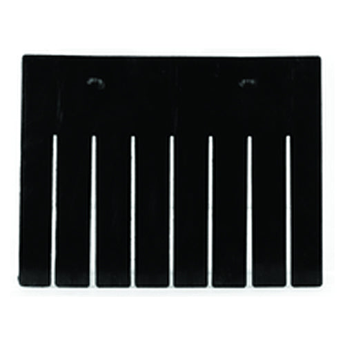 6-Pack - Black - Short Bin Dividers for use with Akro-Grid Container 33-168 - Industrial Tool & Supply