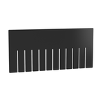 Black 6-Pack Short Bin Dividers for use with Akro-Grid Container 33-228 - Industrial Tool & Supply