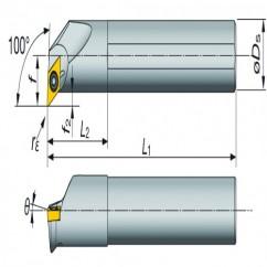 A16-SDXXL2-D20 Indexable Coolant Thru Boring Bar - Industrial Tool & Supply