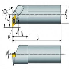 A16-SDXXR2-D20 Indexable Coolant Thru Boring Bar - Industrial Tool & Supply