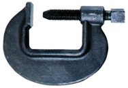 Heavy Duty Forged Deep Throat C-Clamp - 2'' Throat Depth, 3-5/16'' Max. Opening - Industrial Tool & Supply