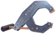 T-Handle Clamp With Cushion Handles - 1-1/4'' Throat Depth, 3'' Max. Opening - Industrial Tool & Supply