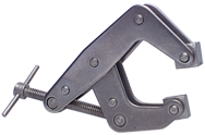 T-Handle Stainless Steel Clamp - 1-1/8'' Throat Depth, 2'' Max. Opening - Industrial Tool & Supply