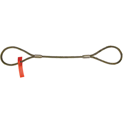 Wire Rope Sling - Model WW-3126; 3/8″ × 6 feet Long - Industrial Tool & Supply