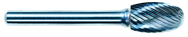 6mm EdgeHog Elliptical Carbide Bur SE-1M-D Standard Alt Diamond (Double) - Industrial Tool & Supply