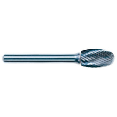 3mm EdgeHog Elliptical Miniature Carbide Bur SE-41L76M 76mm OAL Standard - Industrial Tool & Supply