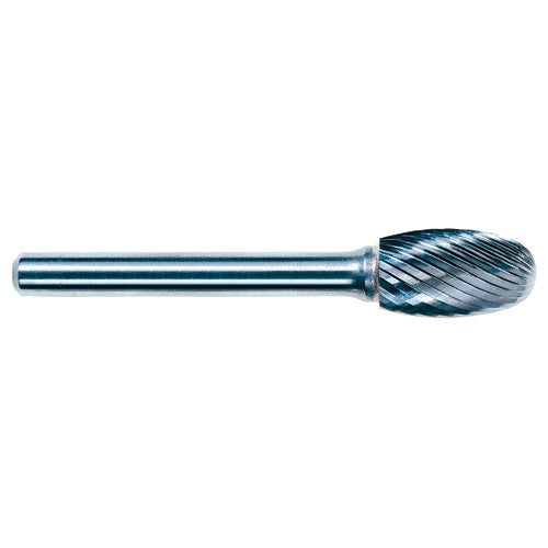 3mm EdgeHog Elliptical Miniature Carbide Bur SE-41M-D Std Alt Diamond (Double) - Industrial Tool & Supply