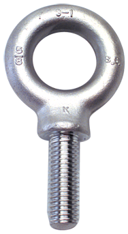 304 Stainless Eye Bolt - 1-8 Thread, 1-13/16'' Eye Dia. - Industrial Tool & Supply