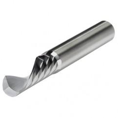 1/4" Dia. - 3" OAL - CBD - Router-Single Flute Plastic LH Spiral; RH Cut - Industrial Tool & Supply