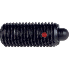 End Force Spring Plunger - 2.9 lbs Initial End Force, 11.1 lbs Final End Force (10–32 Thread) - Industrial Tool & Supply