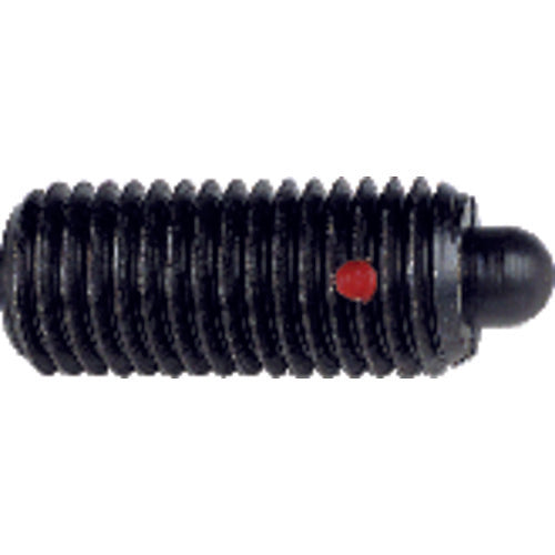 End Force Spring Plunger - 2.7 lbs Initial End Force, 7.3 lbs Final End Force (8–32 Thread) - Industrial Tool & Supply