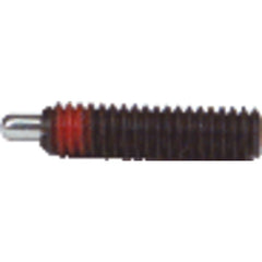 End Force Spring Plunger - 1 lbs Initial End Force, 4 lbs Final End Force (1/4″–28 Thread) - Industrial Tool & Supply