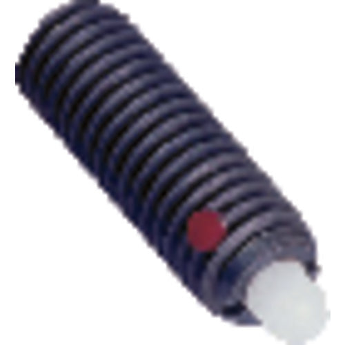End Force Spring Plunger - 2.7 lbs Initial End Force, 9.3 lbs Final End Force (1/2″–13 Thread) - Industrial Tool & Supply